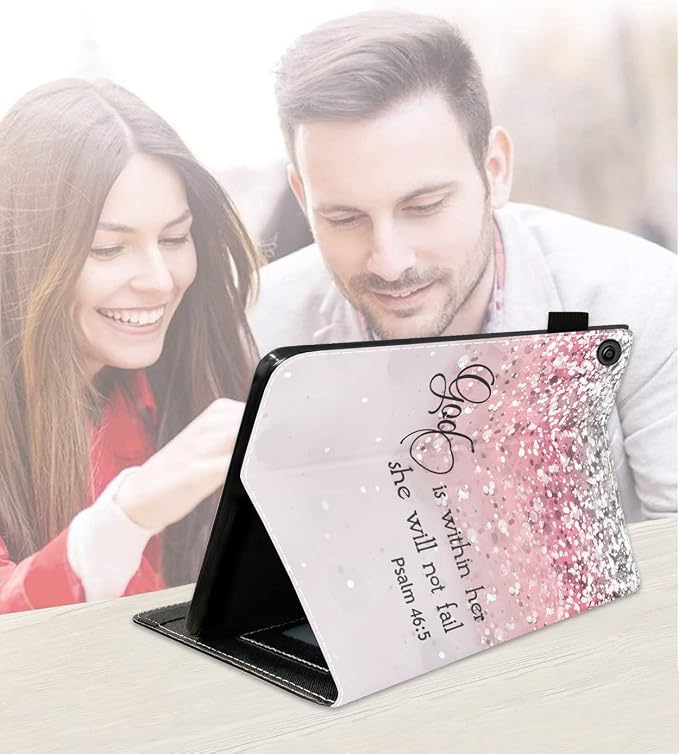 Pink Glitter Quote Bible Verse Psalm 46:5