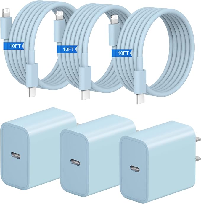 3+3Pack 10FT Blue