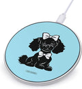 Poodle Wireless Charger Anti-Slip Wireless Charging Pad Slim Charger Mat for Men Women