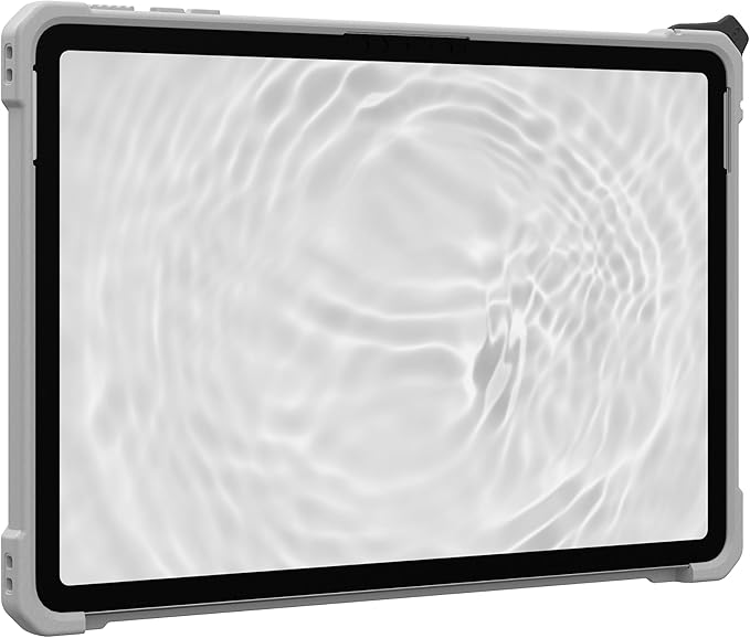 URBAN ARMOR GEAR UAG Designed for Microsoft Surface Pro 1st Edition 12 Case - Rugged Protective Cover with Multi-Angle Kickstand Pen Holder Hand Strap &amp Shoulder Strap Plasma Healthcare White/Gr