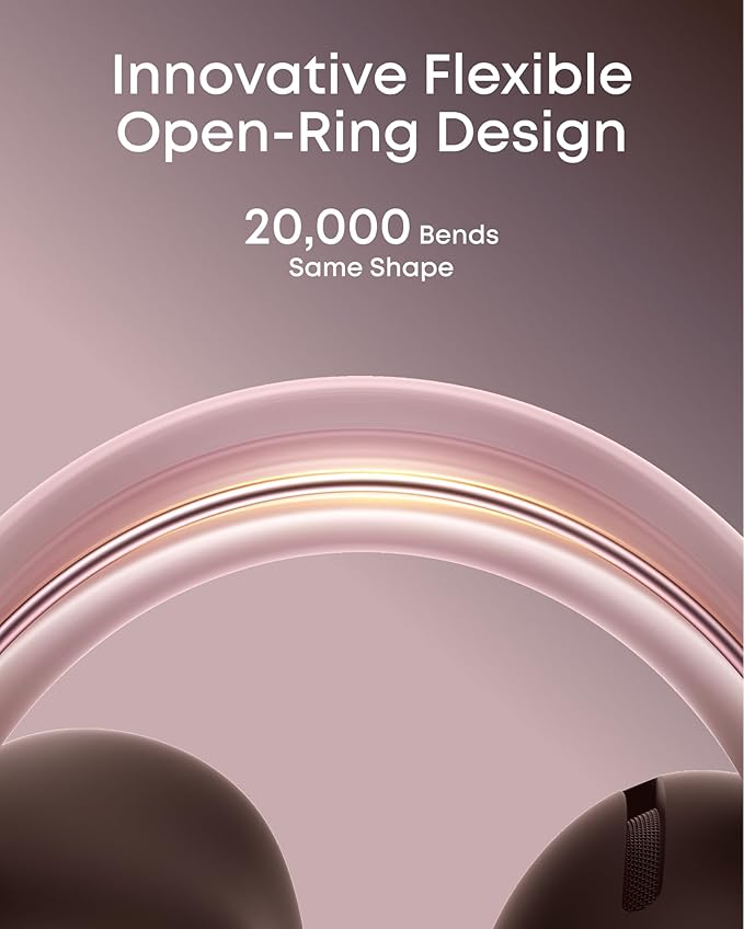 Soundcore AeroClip by Anker Open-Ear Earbuds Clip-On Headphones Adaptive Comfort Clear Calls with 4 Mics and AI Stable Fit 12mm Drivers for Powerful Bass Hi-Res Open-Ring Design