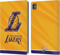 Head Case Designs Officially Licensed NBA Horizontal Banner Los Angeles Lakers Leather Wallet Case Compatible with Apple iPad Pro 11 M4/M5 2024/2025