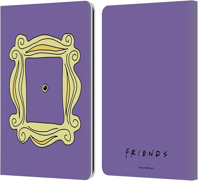 Head Case Designs Officially Licensed Friends TV Show Peephole Frame Iconic Leather Wallet Case Compatible with Kindle Paperwhite 1/2 / 3