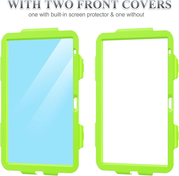 SEYMAC stock Case for iPad (A16) 11th/10th Generation 11''/10.9'' 2025/2022 Full-Body Drop Protection Case with Screen Protector &amp360° Rotate Hand Strap/Stand Green+Black