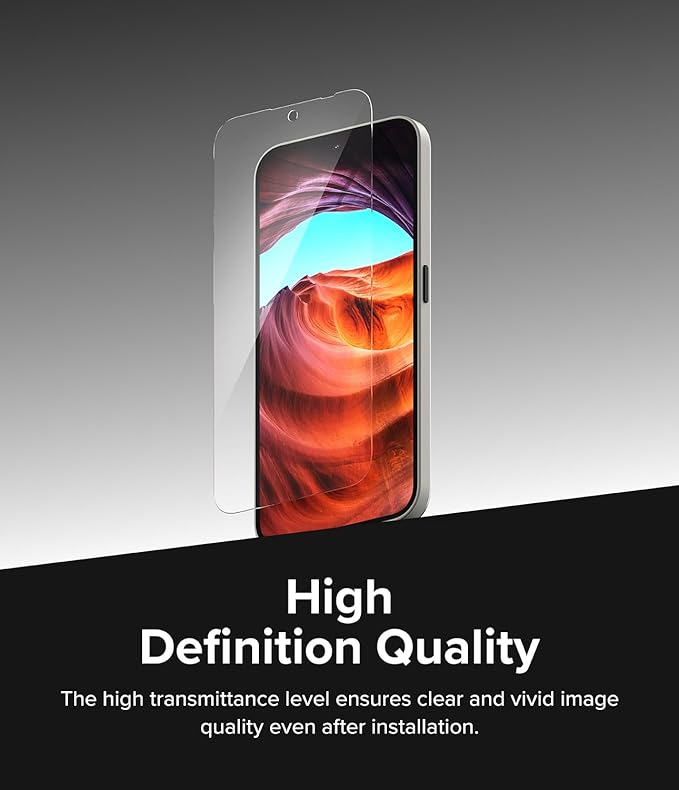 Ringke Glass [Super Easy to Install] Compatible with Nothing Phone 2a Screen Protector Shatterproof Tempered Glass with Installation Tool Designed for Nothing Phone (2a) - 2 Pack