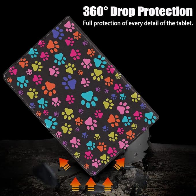 Colorful Dog Paw Print