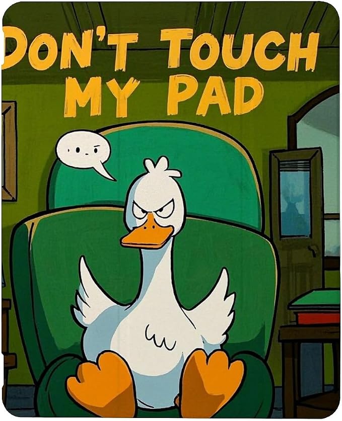 angry duck don't touch my pad