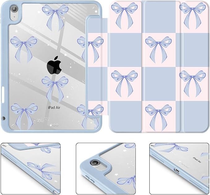 Blue Square Bow