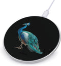 Peacock Bird Fast Portable Charger 10W Funny Graphic Phone Charging Pad with USB Cable