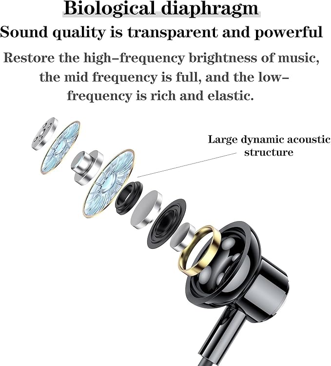 Neckband Bluetooth Headphones6.0 Bluetooth 120 Hours PlaytimeIPX7 Sports Waterproof Earbuds with Microphone Noise Cancelling with TF Card Slot HiFi Stereo (Black)