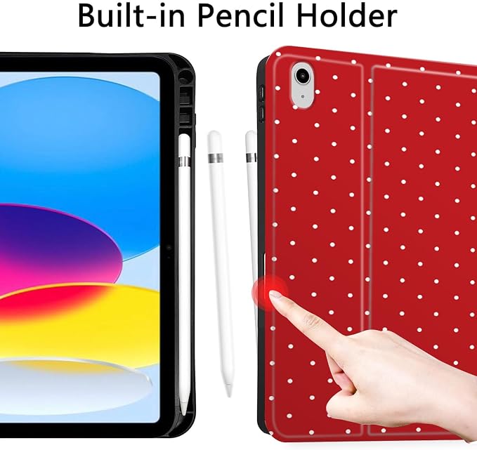 White Polka Dots Red