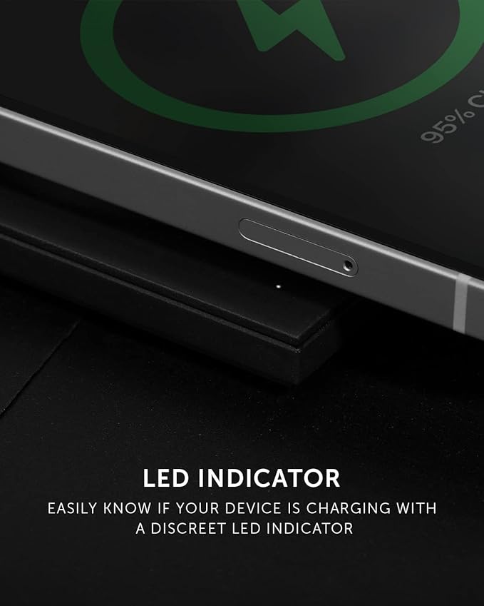 Native Union Drop Magnetic Wireless Charger – Non-Slip MagSafe Wireless Charging Pad for iPhone 15 15 Plus 15 Pro 15 Pro Max iPhone 8 to iPhone 15 – 15W Fast-Charging for Qi-Compatible Devices