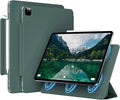 Magnetic Case for iPad Air 13 Inch M3/M2 (2025/2024) iPad Pro 12.9 inch 6th/5th Generation (2022/2021) | Auto Sleep/Wake | Pencil Pro &amp USB-C | Non-Slip PU Leather Protective CoverDark Green