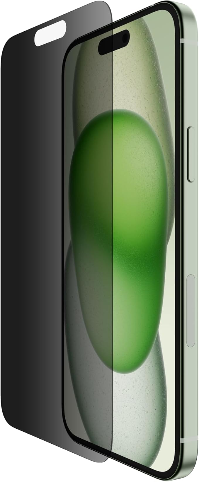 Belkin ScreenForce TemperedGlass Treated Privacy Screen Protector for iPhone 15 Plus and 14 Pro Max- Slim &amp Scratch-Resistant - Includes Easy Align Tray for Bubble Free Application