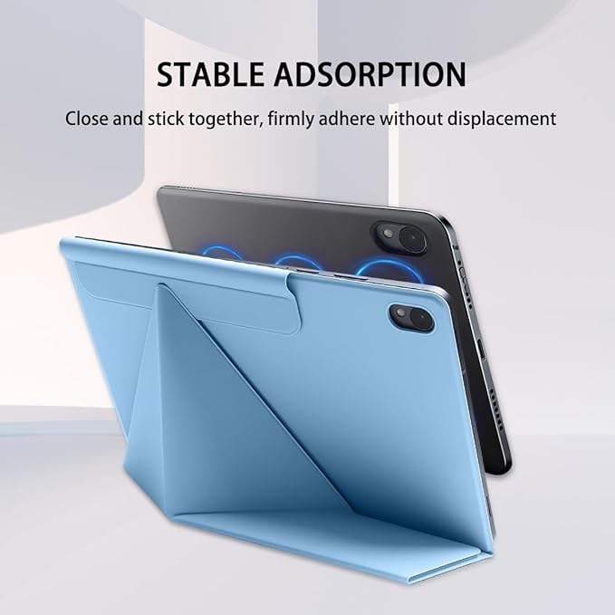 Magnetic Case for Samsung Galaxy Tab S11 (11) 2025 - Model SM-X730/SM-X736 Tablet with S-Pen Holder Auto Wake/Sleep Smart Tablet Cover Ice Blue