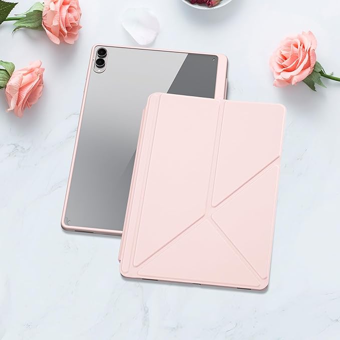 for Samsung Galaxy Tab S11 Ultra Case 14.6 inch Detachable Tablet Cover | Auto Wake/Sleep | Multi-Viewing Angles | Slim Light Shell Cover |Pink