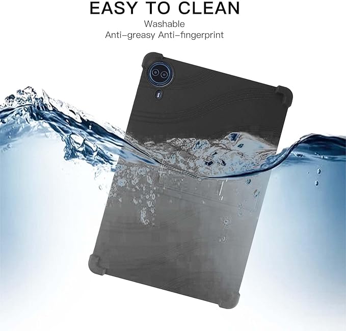Case for Callsky-Tab Ctab 14 Tablet 14 inchSoft Silicone Protector CoverKids FriendlyAdjustable Stand Tablet Cover4 Corners Thicken ShockproofBlack