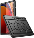 Poetic TurtleSkin Case for Samsung Galaxy Tab S9 FE+ Plus (2023 Release) 12.4 inch Case with S Pen Holder Heavy Duty Shockproof Kids Friendly Protective Silicone Cover Black