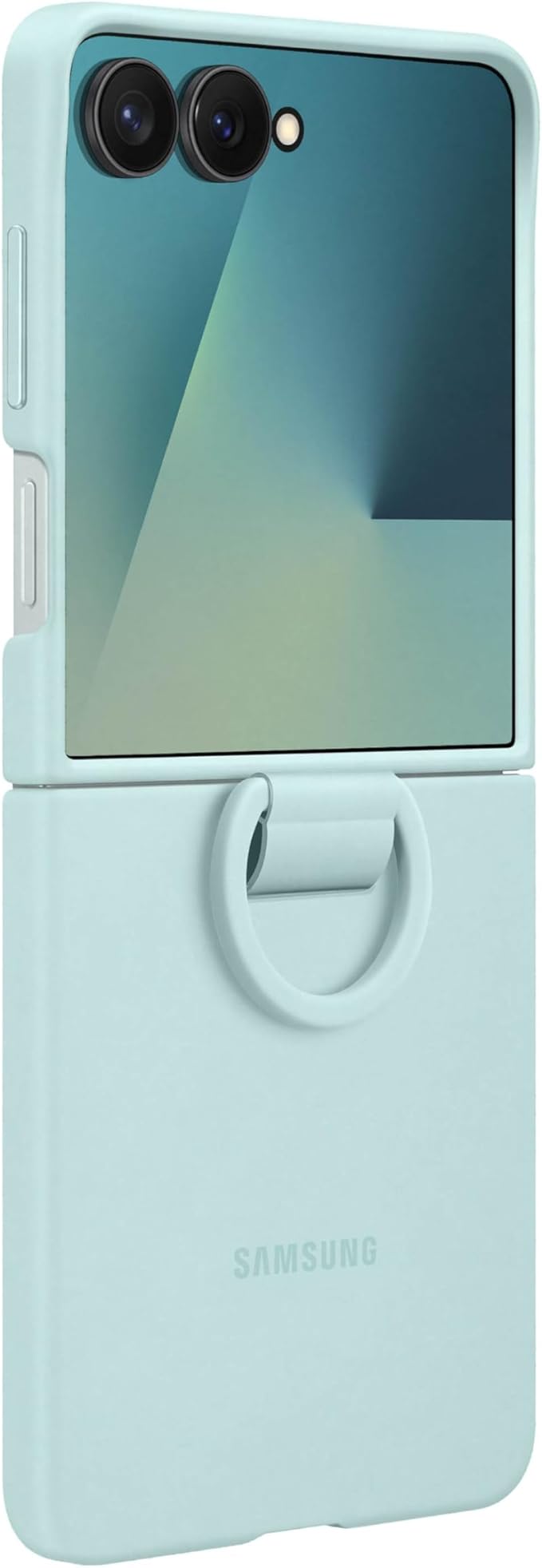 Samsung Galaxy Z Flip7 Official Ring Phone Case Silicone Easy to Carry Soft Sleek US Version Mint