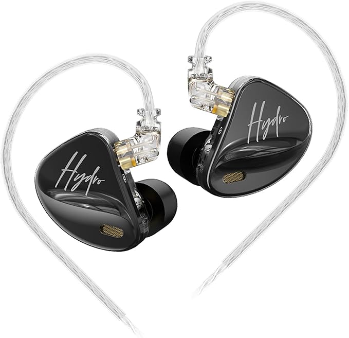 CCA Hydro in Ear Monitor Headphones with 4 Tuning Switches 2DD 8BA Hybrid Driver Gaming Earbuds HiFi Bass IEM Earphones for Musicians Singers Audio Engineers Audiophile Dj Drummers