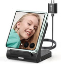 Geyo Wireless Charger for Samsung Galaxy Z Flip 15W Fast Wireless Charging Stand Compatible with Z Flip 7/6/5/4 for Motorola Razr/Razr+/Razr Ultra 2025 Non-Fold (QC3.0 Adapter Included) Black