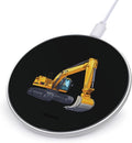 Excavator Truck Wireless Charger Anti-Slip Wireless Charging Pad Slim Charger Mat for Men Women