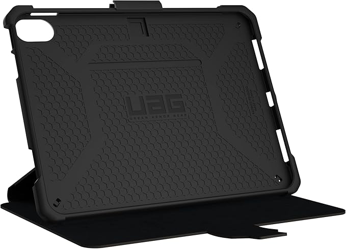 URBAN ARMOR GEAR UAG Designed for iPad 11 A16 11th Gen 2025 10.9 10th Gen 2022 Case A3354 A3355 A2696 - Rugged Protective Folio Cover w/Adjustable Stand &amp Pencil Holder Metropolis SE Black