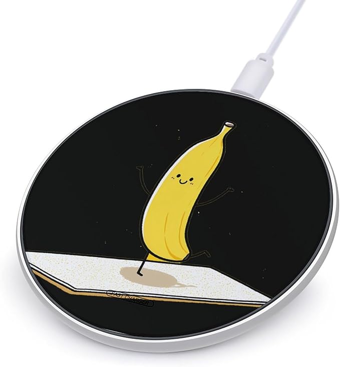 Banana Dancing Yoga Phone Charger Magnetic Charging Pad Anti-Slip with USB Cable
