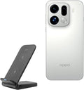 BoxWave Charger Compatible with Oppo Find X9 Pro - Wireless QuickCharge Stand (15W) Desktop Viewing Qi Wireless Charging - Jet Black