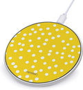 Yellow Polka-Dots Wireless Charger Anti-Slip Wireless Charging Pad Slim Charger Mat for Men Women