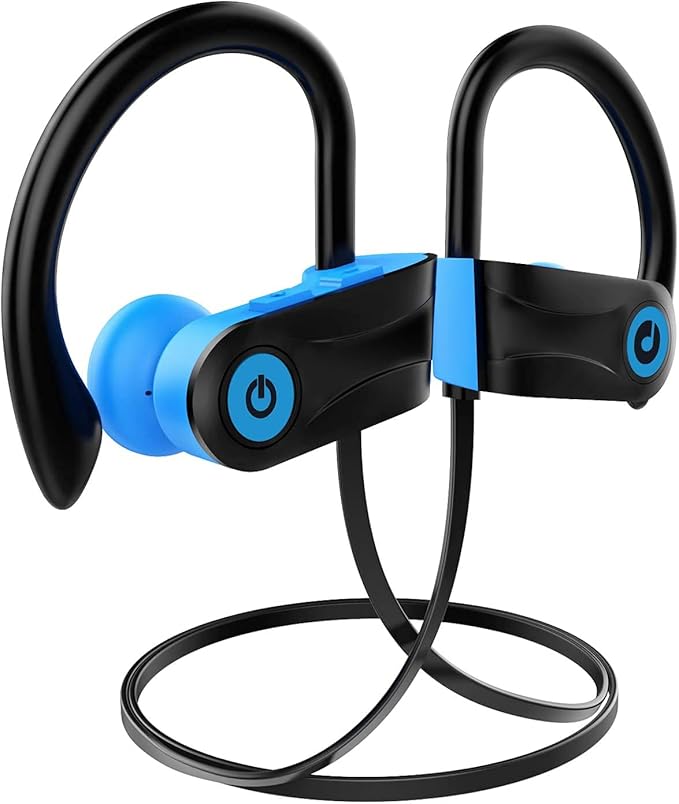 Bluetooth Headphones Otium Wireless Sports Earbuds Waterproof IPX7 w/Mic HD Stereo in-Ear Earphones Case Fast Pairing Gym Running Workout 10 Hrs Battery Noise Cancelling Headsets