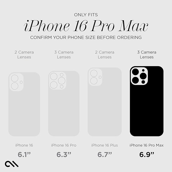 Case-Mate iPhone 16 Pro Max Screen Protector - Anti-Scratch Tempered Glass with Shatter Protection - Durable 9H Glass with Touch Sensitivity Ultra High Clarity Case Friendly Easy to Apply - Clear