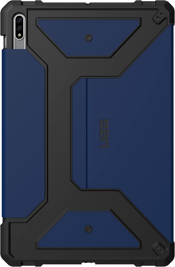 URBAN ARMOR GEAR UAG Designed for Galaxy Tab S8 Plus 12.4-inch (SM-X800 &amp SM-X806) Case Rugged Smooth Exterior Material Heavy Duty Folio Stand Metropolis SE Protective Cover Mallard