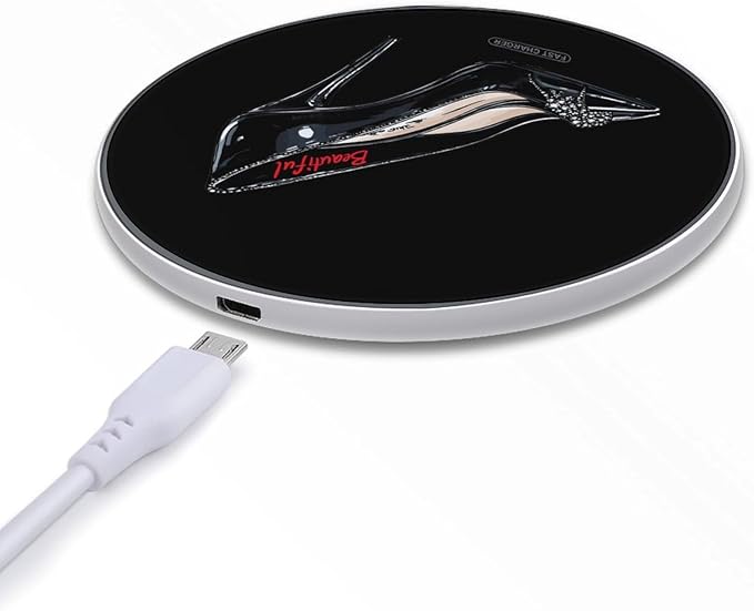 Beautiful High Heels Wireless Charger Anti-Slip Wireless Charging Pad Slim Charger Mat for Men Women