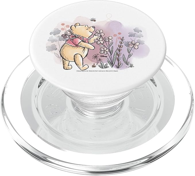 Winnie The Pooh - Smell The Flowers PopSockets PopGrip for MagSafe