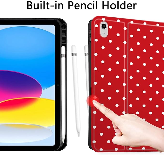 White Polka Dots Red