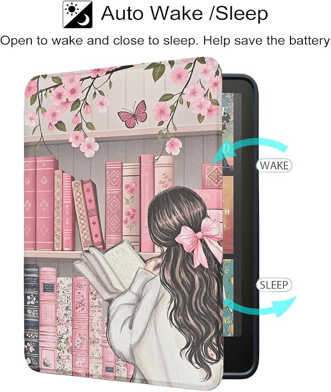 Bookshelf and Girl