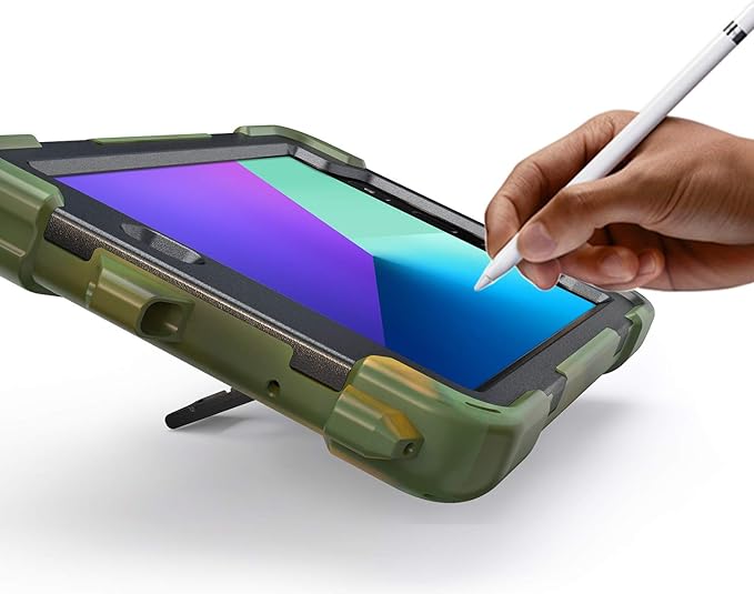 Case for Samsung Galaxy Tab Active 2 8.0 T390 T395 T397 Military Grade [15 ft Drop Tested] Full-Body Shockproof Protective Cover with 360° Rotation Stand Hand Strap &amp Pencil Holder