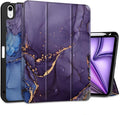 DONGKE for iPad Air 11 Inch Case M4 2026 / M3 2025 / M2 2024 &amp iPad Air 5th 2022 / 4th Gen 2020 10.9 Inch Ultra Thin Soft TPU Back Cover with Pencil Holder Support Auto Wake/Sleep Abstract Marbl