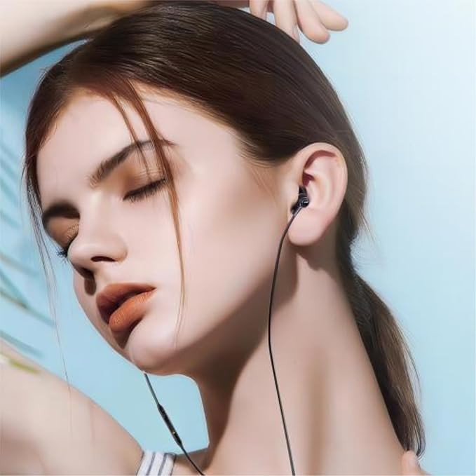 2026 Completely Upgraded Version Earbuds Stereo in-Ear Headphones 3-Year Warranty for Samsung Galaxy S25 S24 S23 S22 S21 S20 Note 10 10+ with Microphone and Volume Remote Type-C Connector-Black