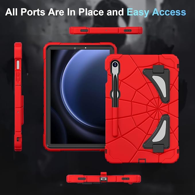 Galaxy Tab S10 Lite Case-Red+Black