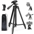 NEEWER Entry Level Version Tripod for Cell Phone &amp Camera Metal Lightweight Portable Travel Stand with Cold Shoe Cellphone Holder Mount Compatible with iPhone for Video Recording Filming TP53