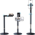 Retractable Phone Stand for Desk10.2-24.4in Height Adjustable Rotating Phone Holder for RecordingAluminium Overhead Phone Mount for iPhone &amp 4.7-7in Cell Phones