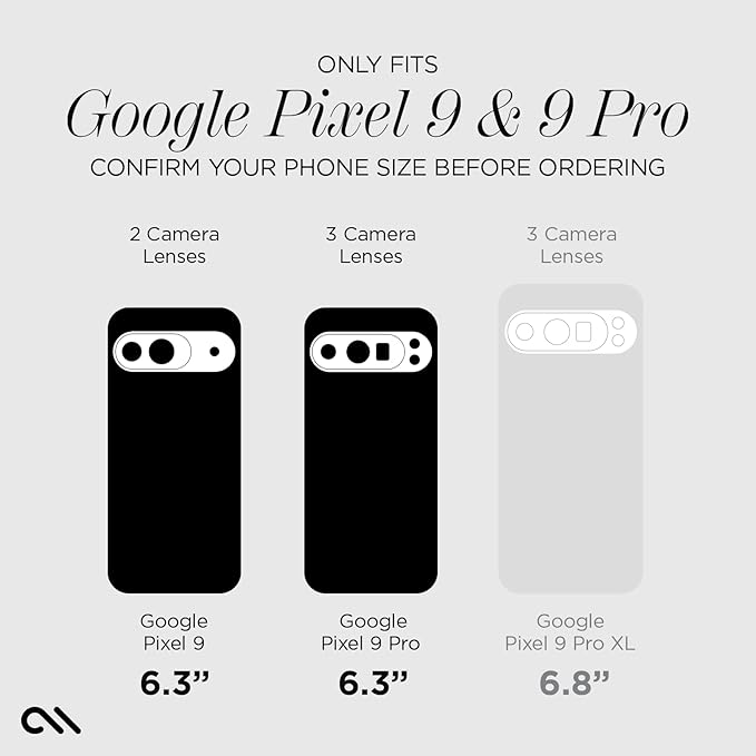 Case-Mate Google Pixel 9/9 Pro Ultra Screen Protector - 6.3 Inch - Anti-Scratch Tempered Glass w/5x Shatter Protection - Durable 9H Glass w/Installation Frame High Clarity Case Friendly Easy Apply