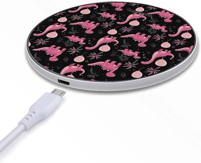 Dinosaur Wireless Charger Anti-Slip Wireless Charging Pad Slim Charger Mat for Men Women