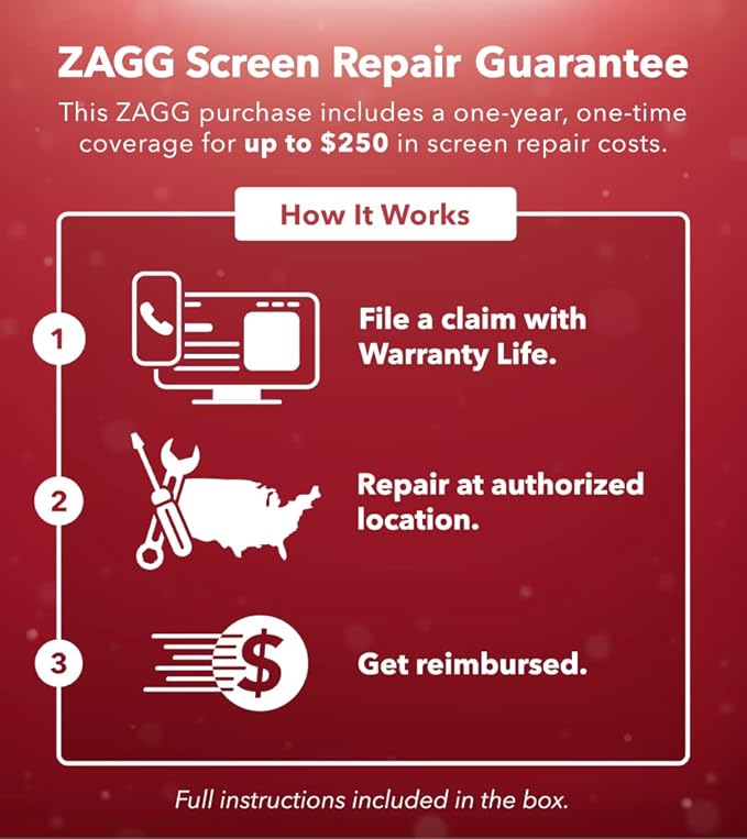 ZAGG InvisibleShield Fusion XTR2 Eco Curve Screen Protector for Samsung Galaxy S23 - $250 Screen Repair Guarantee Easy to Install Anti-Blue Light Compatible with Biometric Fingerprint Scanner