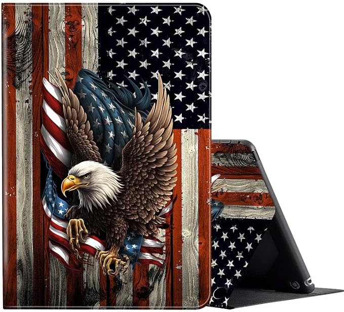 Bald Eagle with Flag