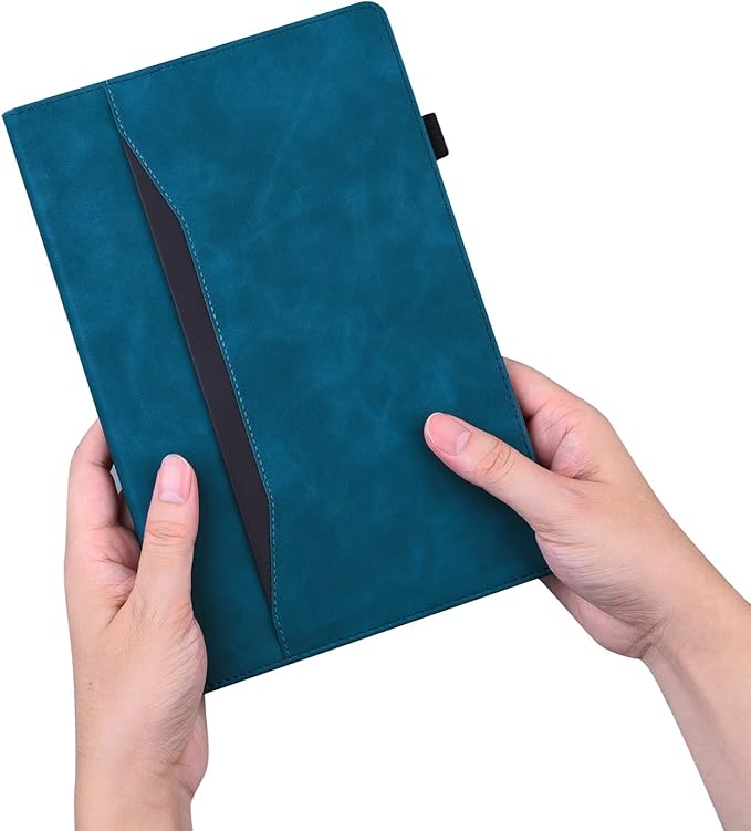 for Samsung Galaxy Tab S10 FE+ / S10 FE Plus 13.1 Inch X620 / X626B Tablet PC Case Bracket Type Adjustable Fixing Strap Card Slot Tablet Cases(Blue)