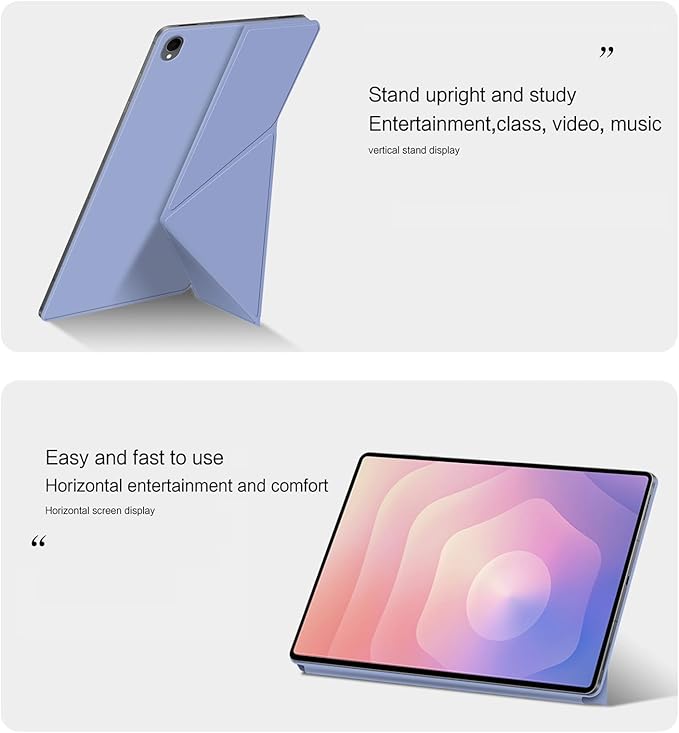 for Samsung Galaxy Tab S11 Case 11 inch Magnetic Attachment | Auto Wake/Sleep | Multi-Viewing Angles | Slim Light Shell Cover | Compatible with Samsung Galaxy Tab S11 | Purple