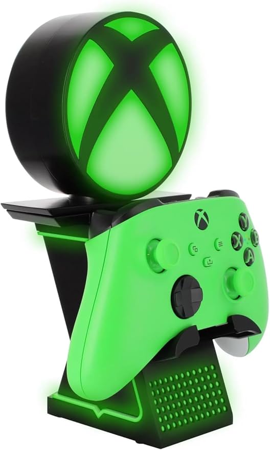 Exquisite Gaming Xbox Light Up LED Ikon Stand with Rotating Holder &amp USB Charging Ports